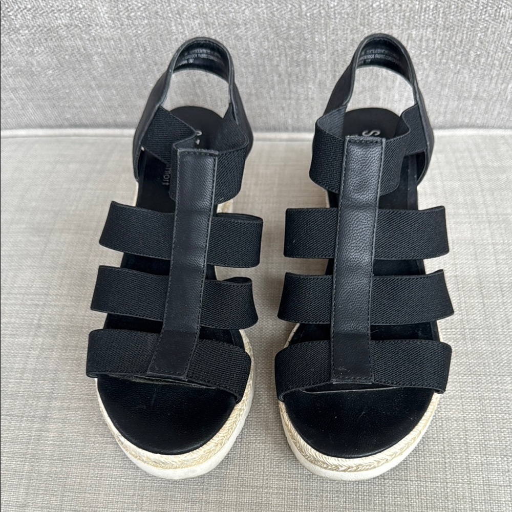 Steven By Steve Madden Black Espadrille Sandals